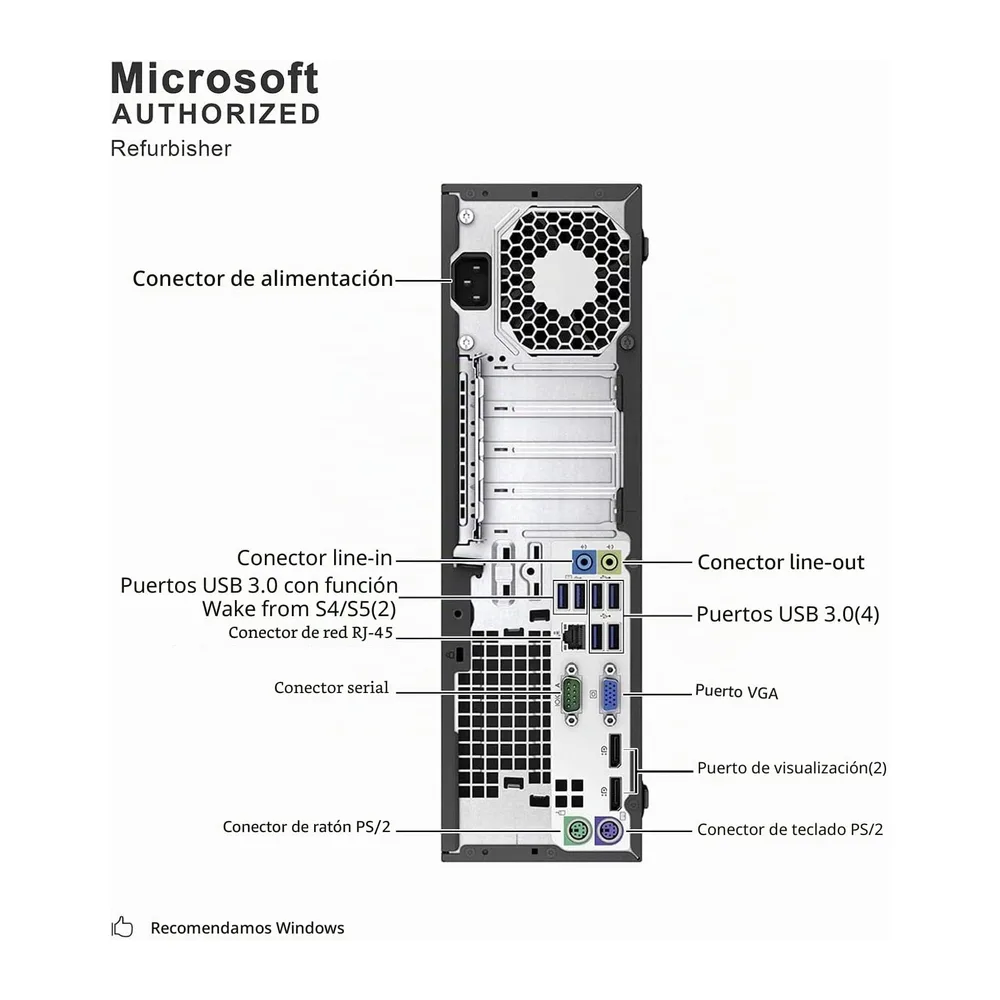 HP EliteDesk 800 G2 SFF PC de Escritorio — 4