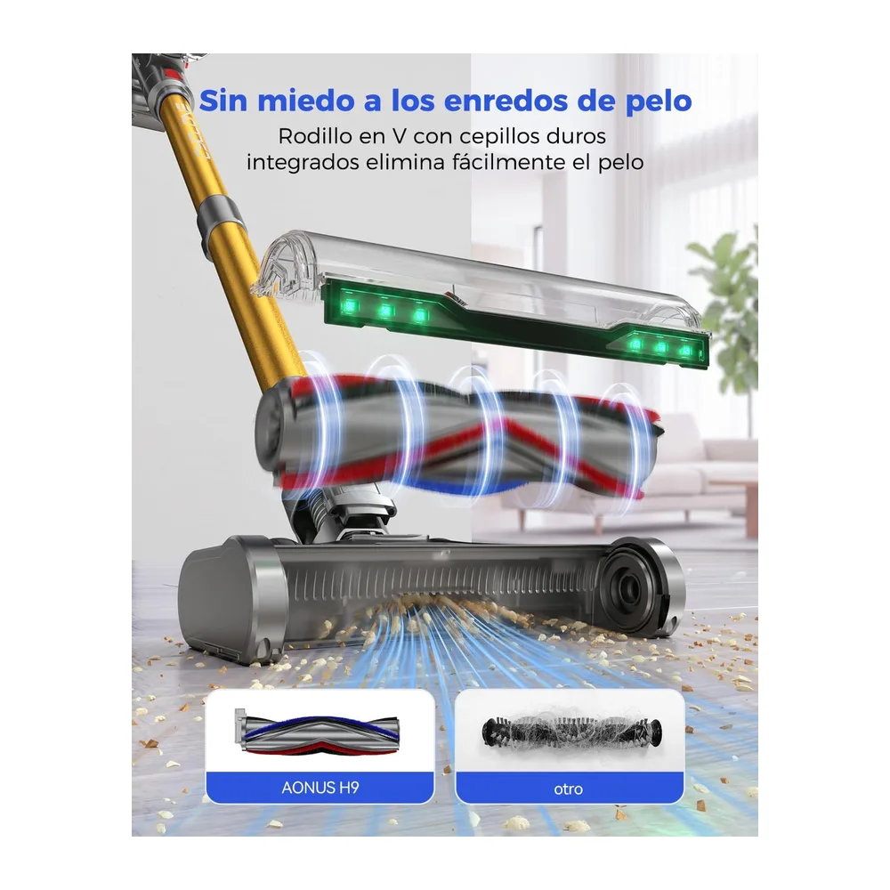 aonus Aspiradora sin Cable 60KPa/650W/80Min — 4