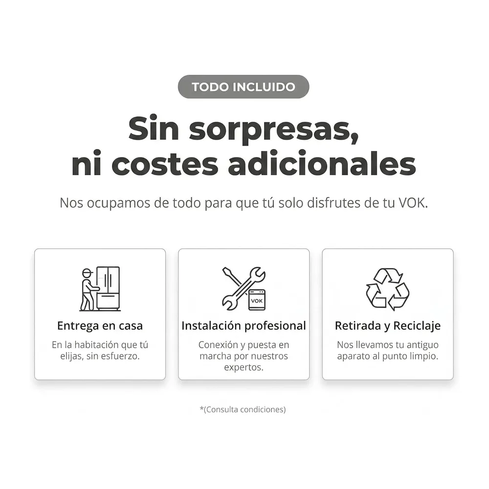 VOK Lavavajillas 60 cm Instalación Incluida 14 Cubiertos — 2