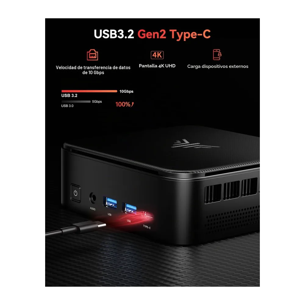 NiPoGi E3B Mini PC AMD Ryzen 5 7530U (4,5 GHz) 16 GB RAM+1TB M.2 SSD — 6