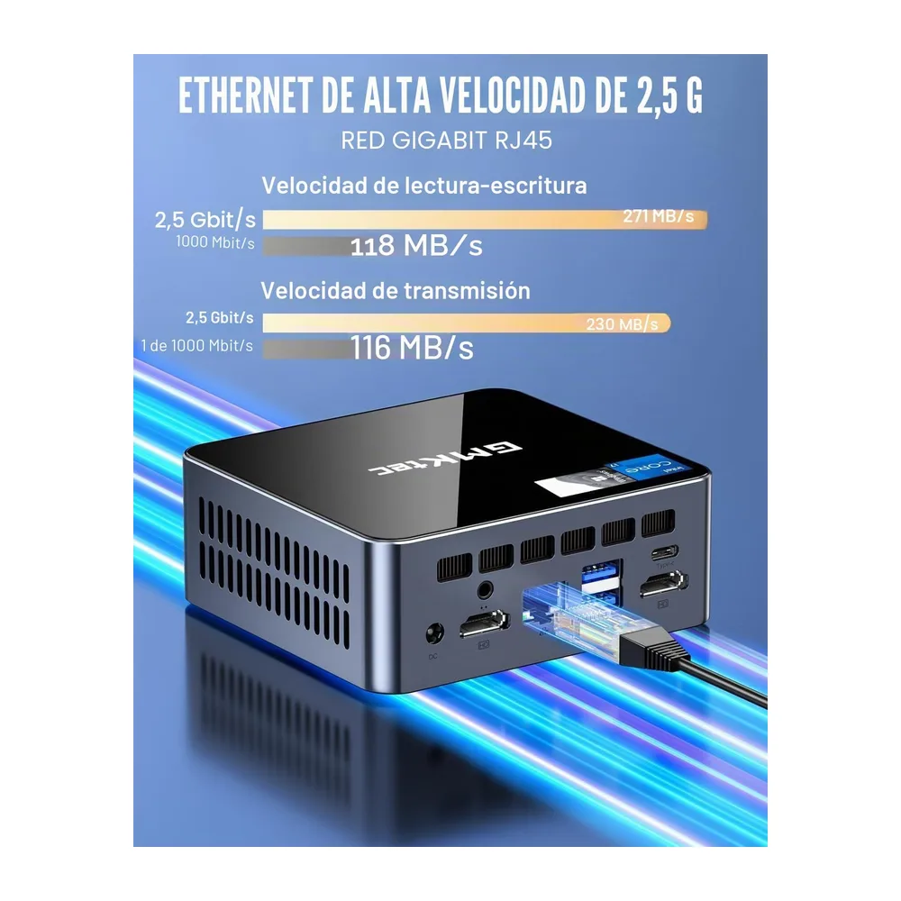 GMKtec Mini PC con Intel Core i7-1185G7 (hasta 4,8 GHz) — 3