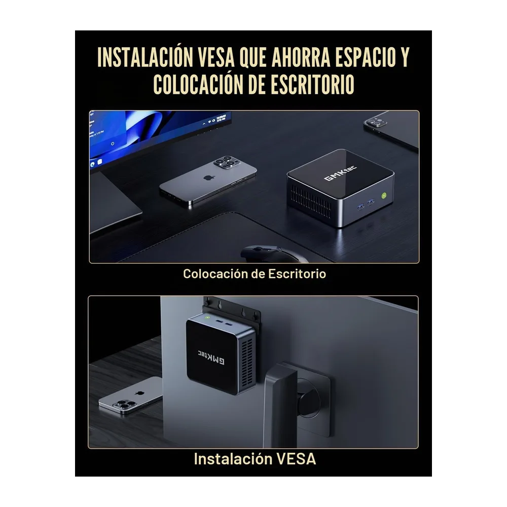 GMKtec Mini PC con Intel Core i7-1185G7 (hasta 4,8 GHz) — 5