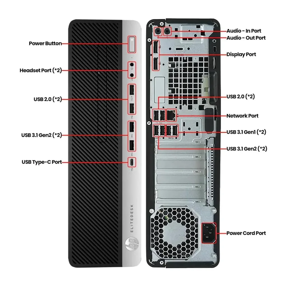 HP EliteDesk 800 G5 SFF Ordenador de sobremesa — 5