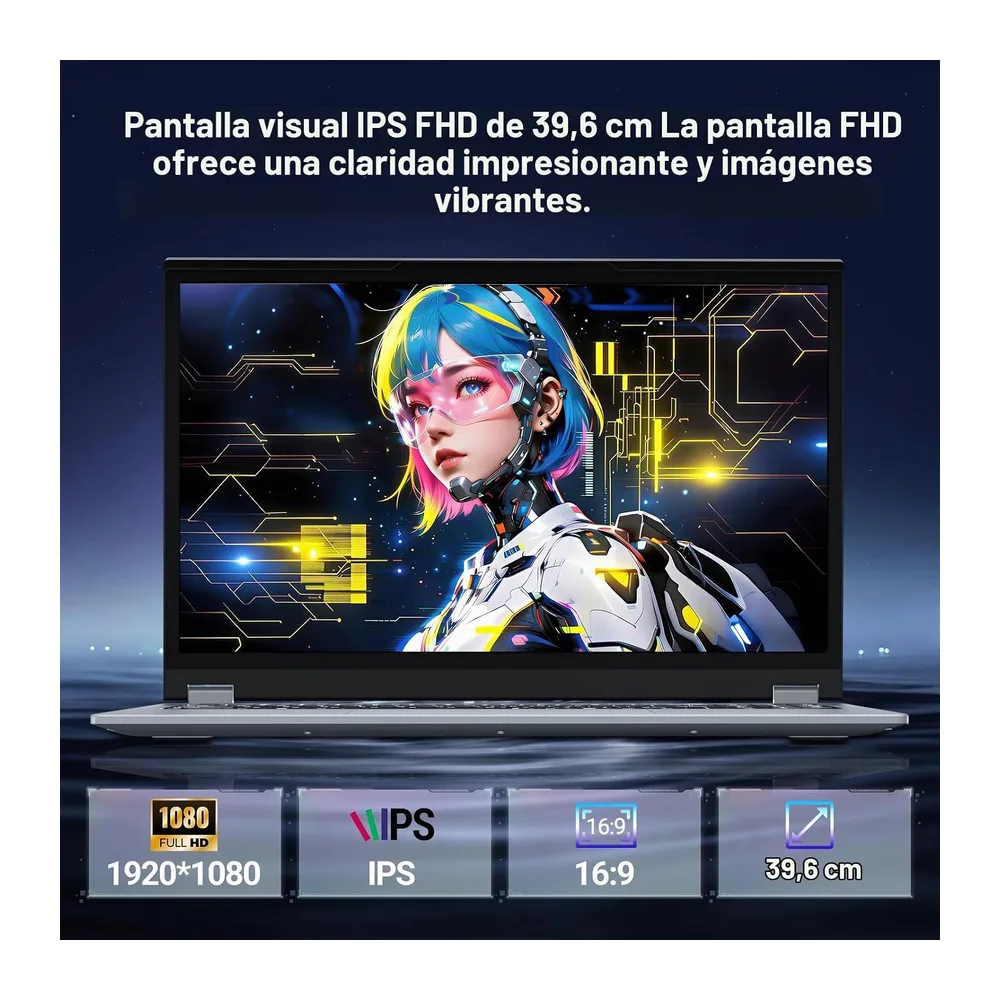 15,6 Pulgadas Ordenador Portátil Pantalla Táctil 2 en 1 — 5