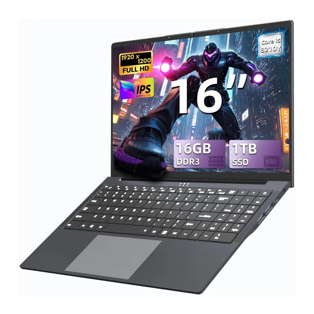 Ordenador Portátil 16 Pulgadas con Core i5 8210Y CPU