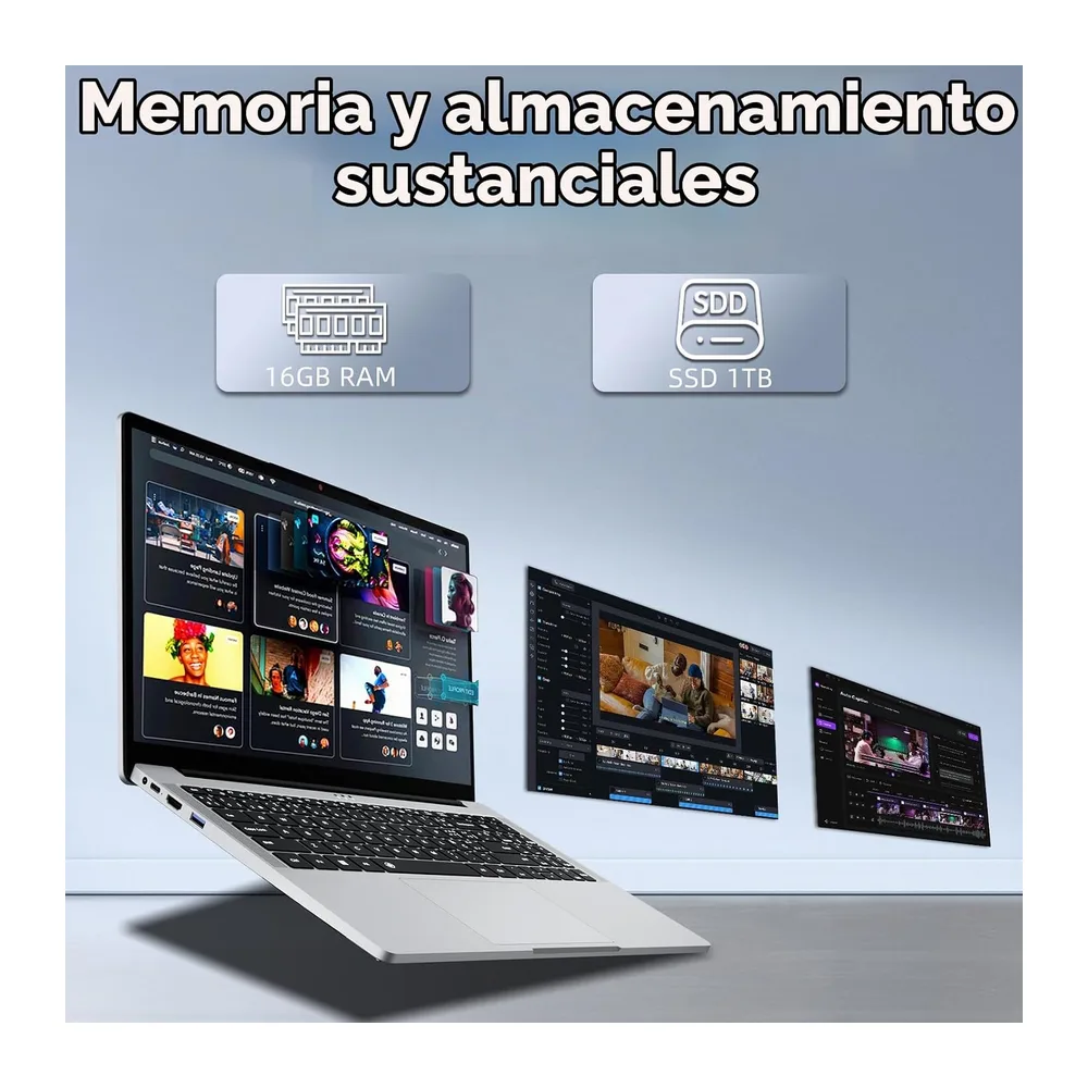 Ordenador Portátil 15,6 Pulgadas con Ryzen 5 5500U Procesador — 3