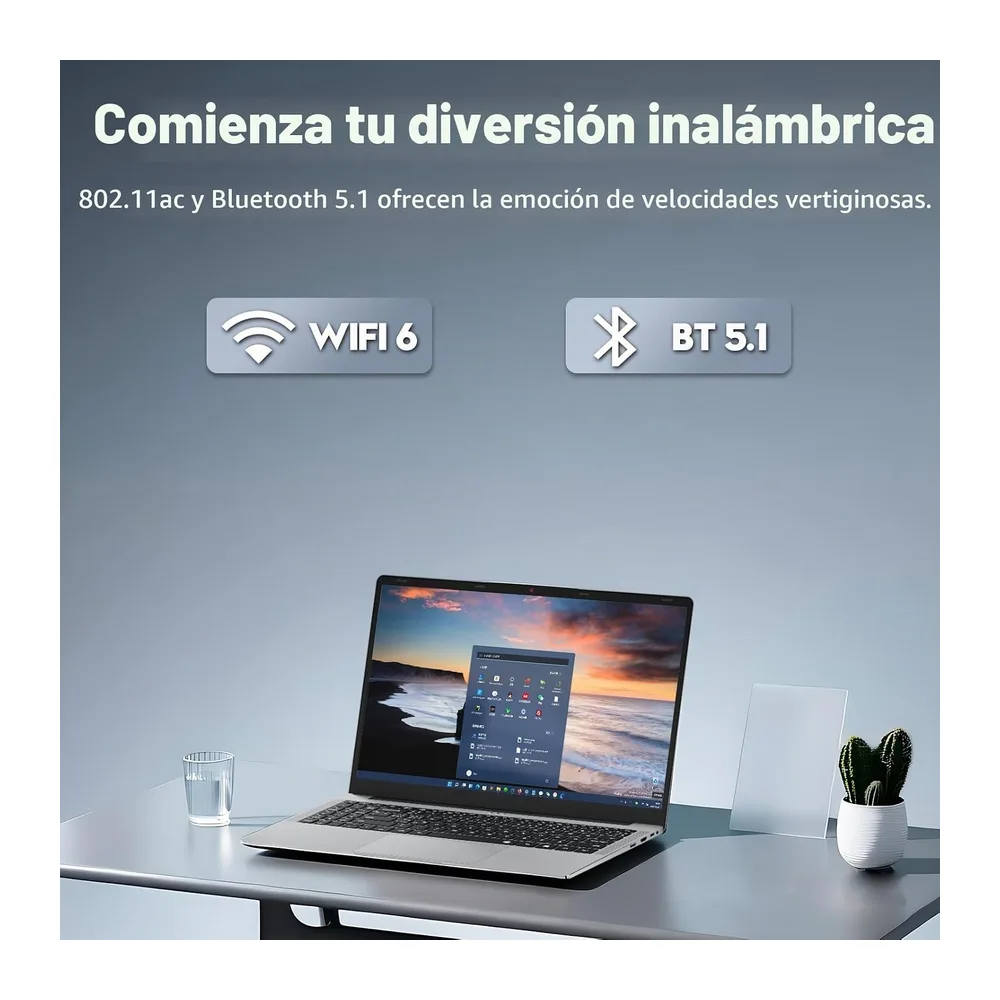 Ordenador Portátil 15,6 Pulgadas con Ryzen 5 5500U Procesador — 6