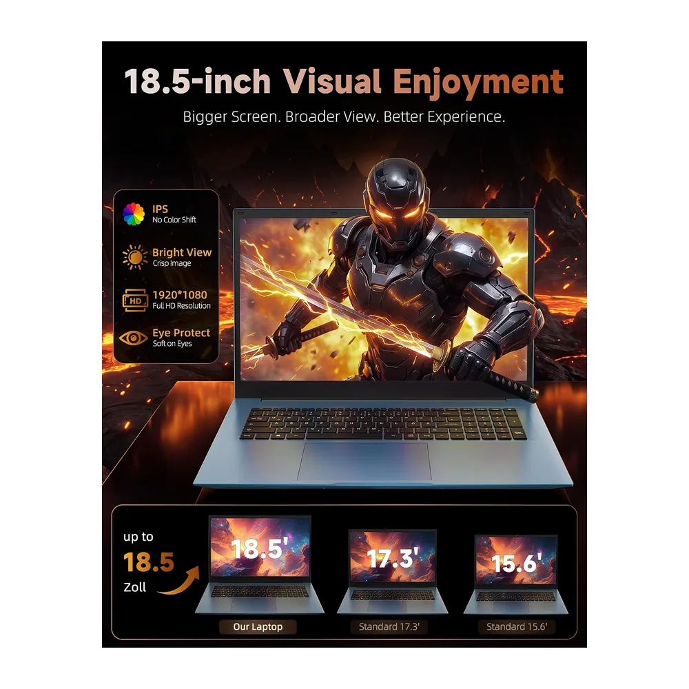 18,5 Pulgadas Portátil 16 GB RAM 256GB SSD — 2