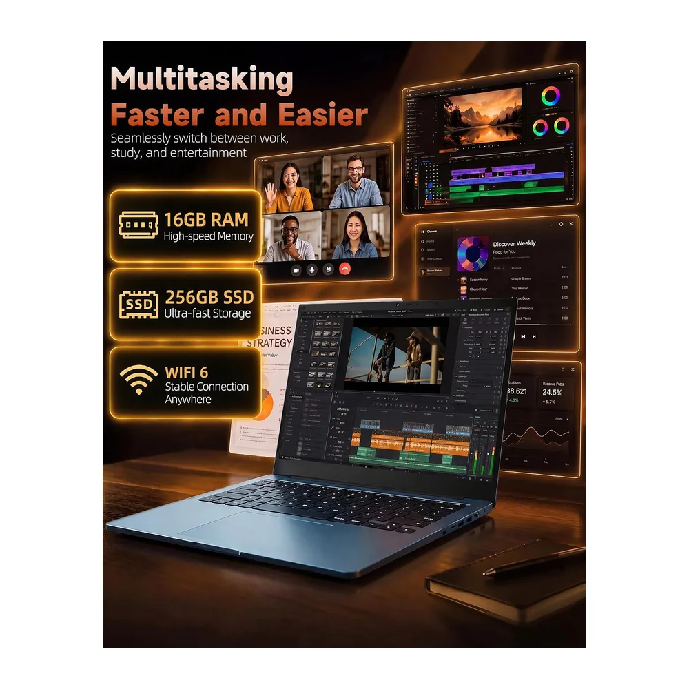 18,5 Pulgadas Portátil 16 GB RAM 256GB SSD — 3