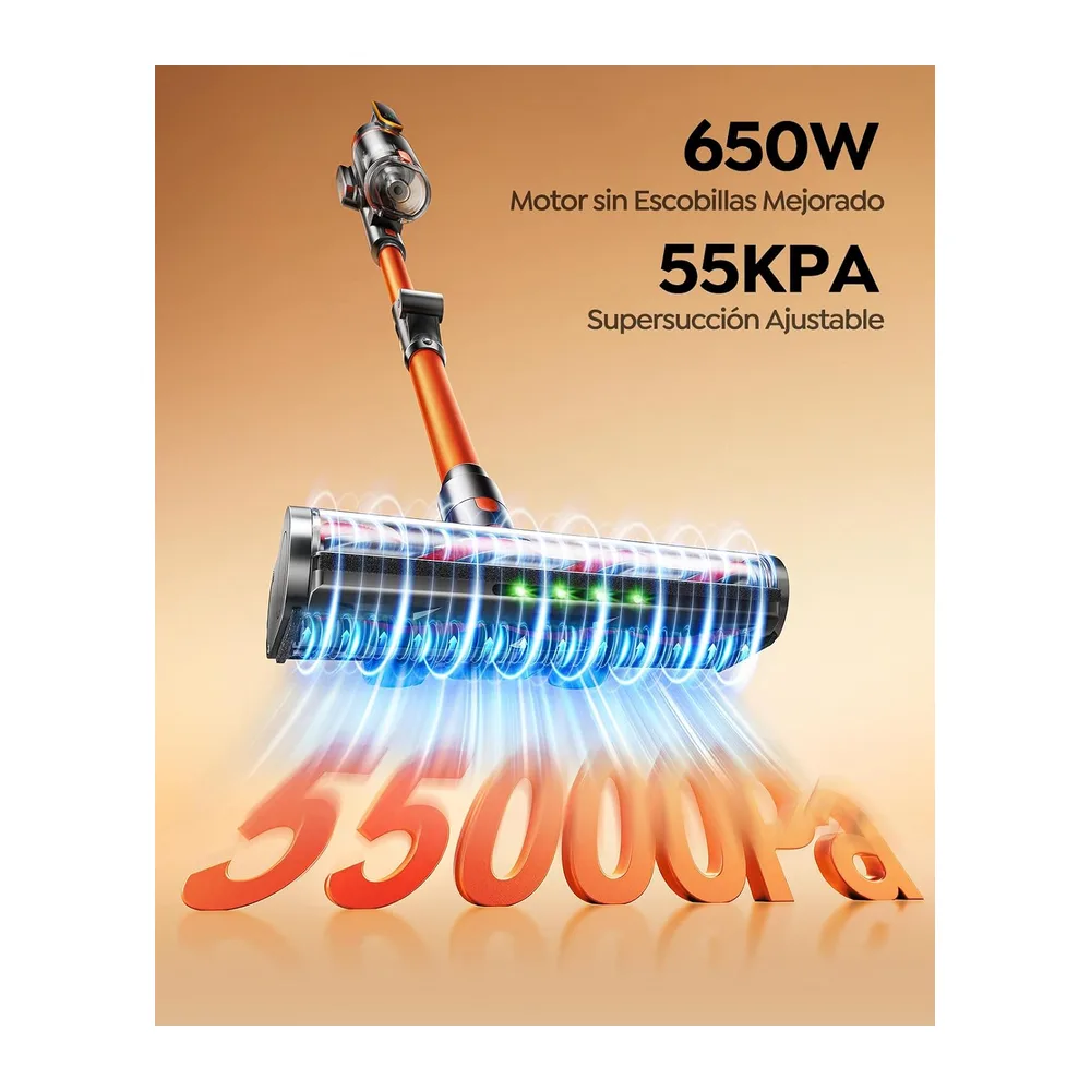 Fieety Aspiradora sin Cable 55KPa/650W/70Min(ECO) — 2