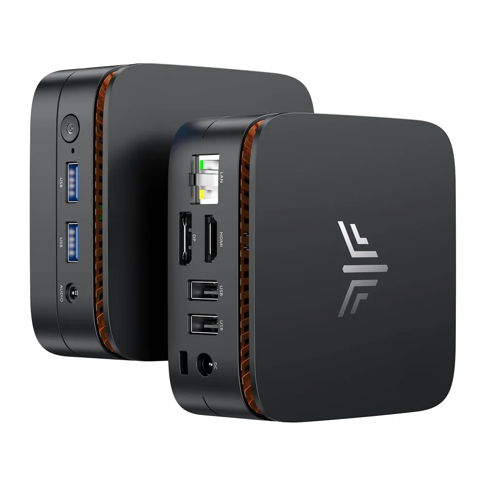 NiPoGi E1 Mini PC AΜD 3150U W11-Pro(2C/4T,Max 3,3GHz,Mieux Que J3355) | 8Go DDR4 RAM+256Go SSD(2To Max) 4K Dual Display(
