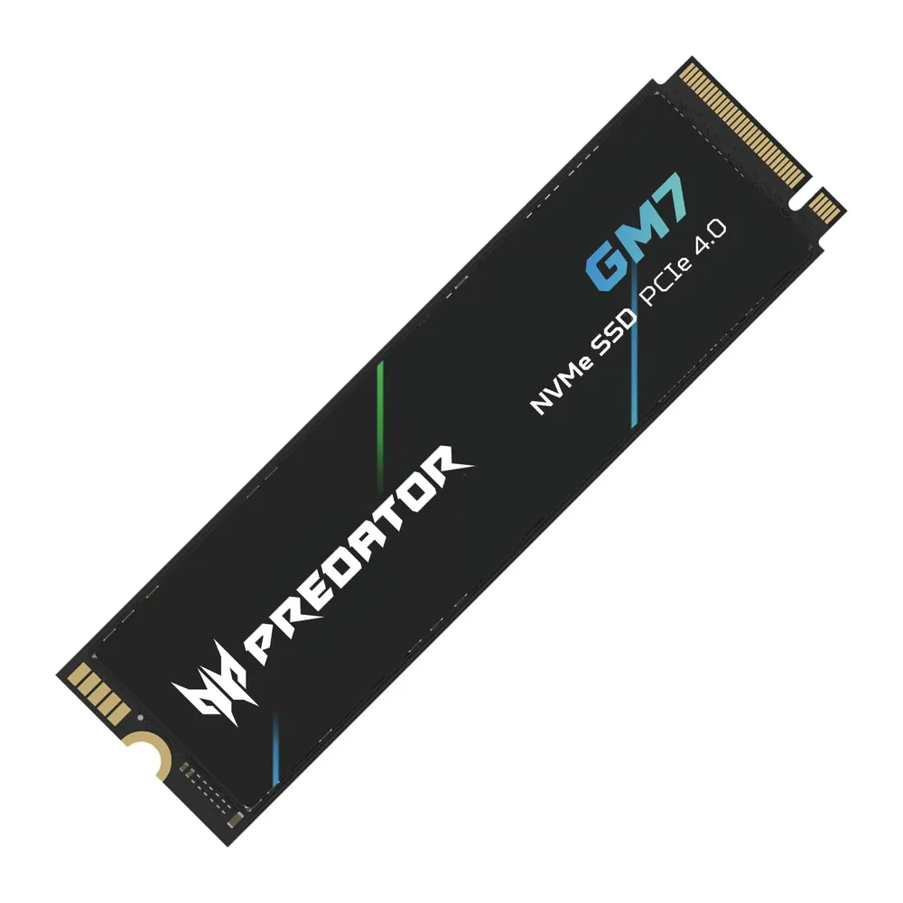 Acer Predator GM7 SSD interno M.2 NVMe de 1 TB PCIe 4.0 – Velocidad de lectura de hasta 7400 MB/s – SSD interno profesional – Almacenamiento gaming compatible con PC, portátil y PS5