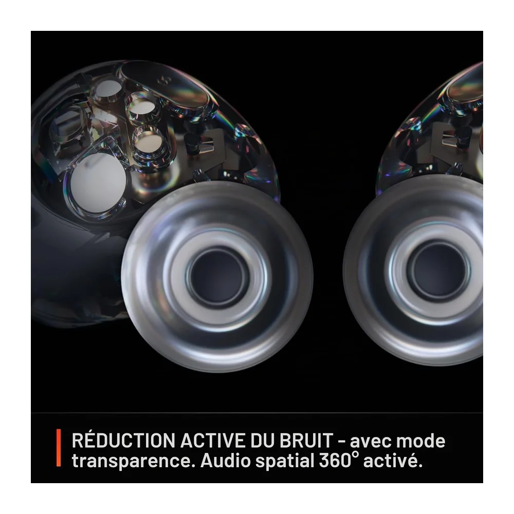 SteelSeries - Arctis GameBuds para PS5 - Auriculares de juego inalámbricos - 2,4 GHz + BT 5.3 - ANC/Transparencia - 40H de autonomía - Carga inalámbrica - PS5, PC, Switch 2, Móvil - Negro (Reacondicionado)