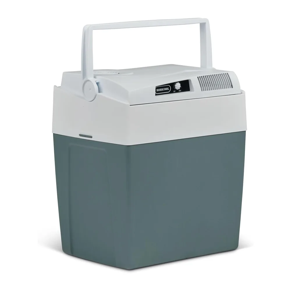 Mobicool ME27 Glacière électrique 26 l Gris Mini réfrigérateur 12/230 V pour voiture, camion, bateau, loisirs et camping