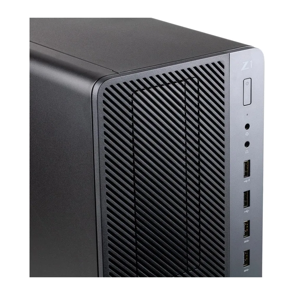 HP Z1 Entry Tower G5 Station de travail PC de bureau Intel Core i7-9700T, 16 Go de RAM, 512 Go SSD, clavier QWERTY améri